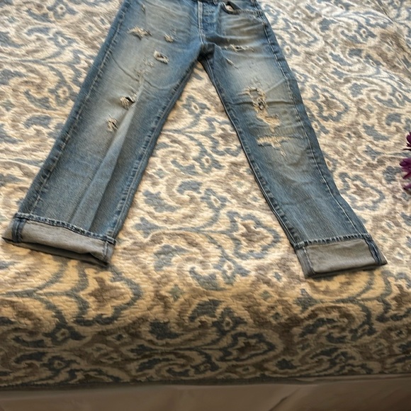 7 For All Mankind Women's Straight Leg Jeans - Blue - Picture 3 of 11